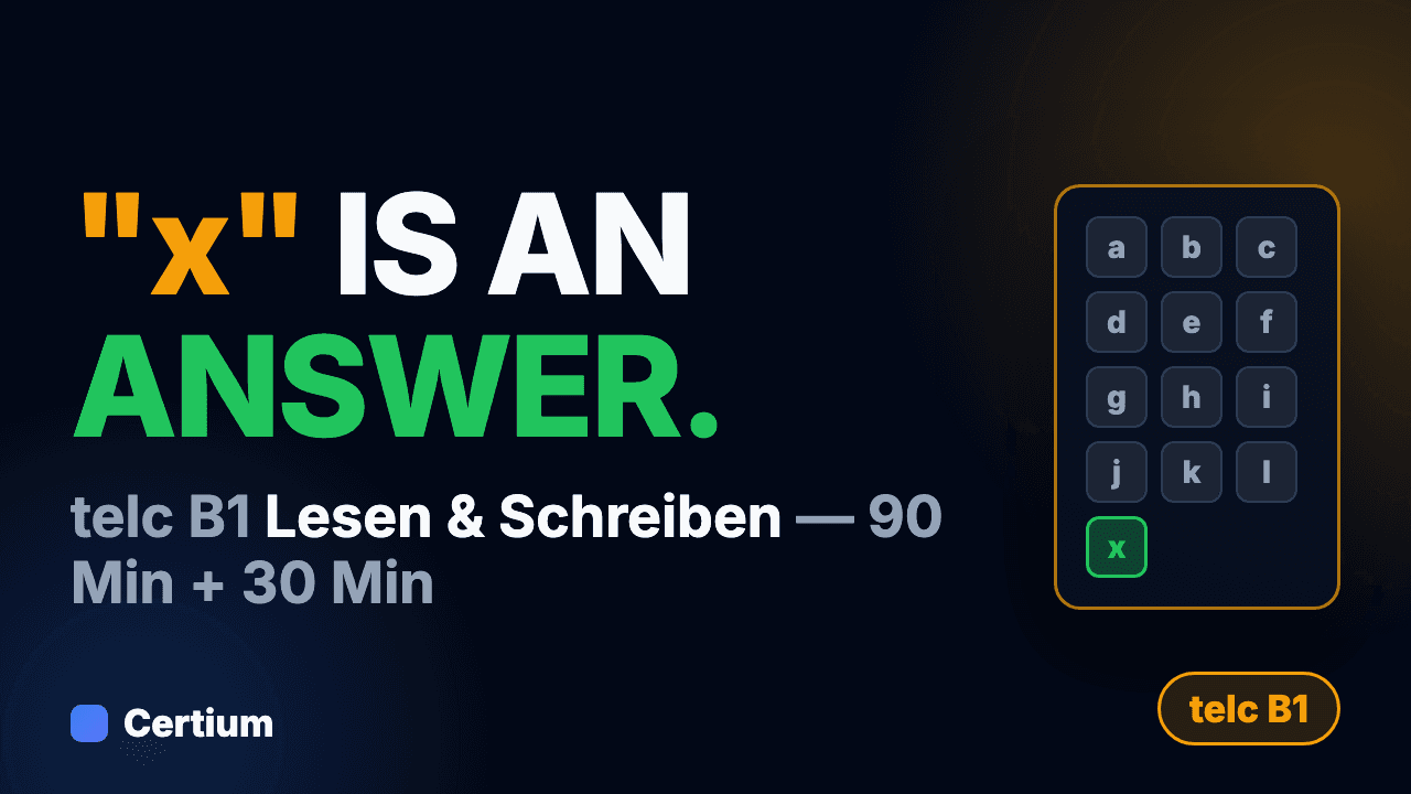 TELC B1 Leseverstehen & Sprachbausteine: Format and Tips